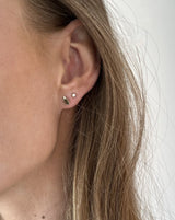 Nord Purity S 18K Whitegold Stud w. Quartz & Diamond