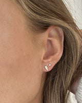 Nord White S 18K Whitegold Stud w. Topaz & Diamond