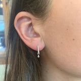 Conscious One Drop 18K Gold, Rosegold or Whitegold Earrings w. Diamonds