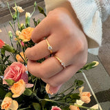 Unity 18K Guld, Rosaguld eller Hvidguld Ring m. Diamanter