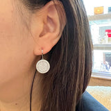 Globe 18K Gold, Rosegold or Whitegold Earhangers w. Diamonds