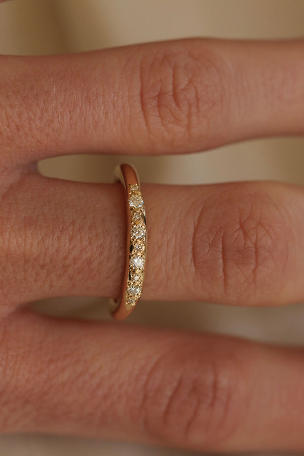 Alba 18K Guld Ring m. Diamanter