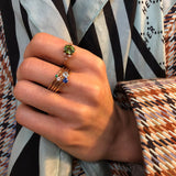 Malene 1.8 Green 14K Gold Ring w. Emerald