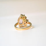 Monara Desi 18K Guld Ring m. Turmalin, Safirer & Tanzanit Sten