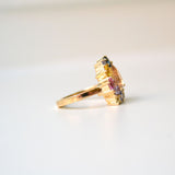 Monara Desi 18K Guld Ring m. Turmalin, Safirer & Tanzanit Sten