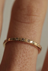 Sienna 18K Gold Ring w. Diamonds