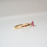 SOLD OUT Monara Rosa 18K Gold Ring w. Sapphires