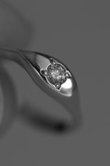 Brenna White 18K Gold Ring w. Diamond