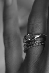 Isabel 18K Gold Ring w. Champagne Diamond