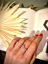 Legacy Knot Mini (schlank) 18K Rosengold Ring w. Diamanten