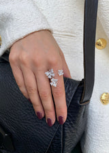 Fairytale Dancing Butterfly Goldring aus 18K, Rosegold- oder Weißgold I Diamanten