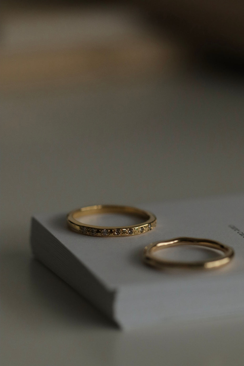 Sienna 18K Gold Ring w. Diamonds