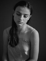 Fern 14K Gold Necklace w. Diamonds