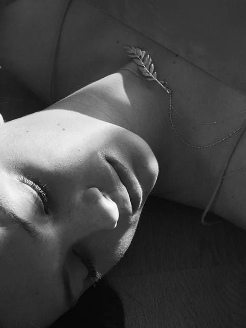 Fern 14K Gold Necklace w. Diamonds