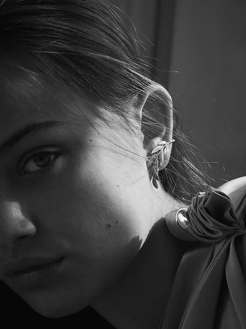 Small Fern 14K Gold Studs