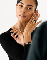 Isadora Striped 18K Gold Ring