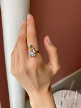 Monara Desi 18K Guld Ring m. Turmalin, Safirer & Tanzanit Sten