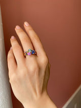 AUSVERKAUFT Monara Kola Goldring aus 18K I Saphir & Tsavorit