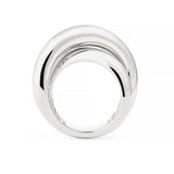 Infinity Loop Big 18K Whitegold Ring