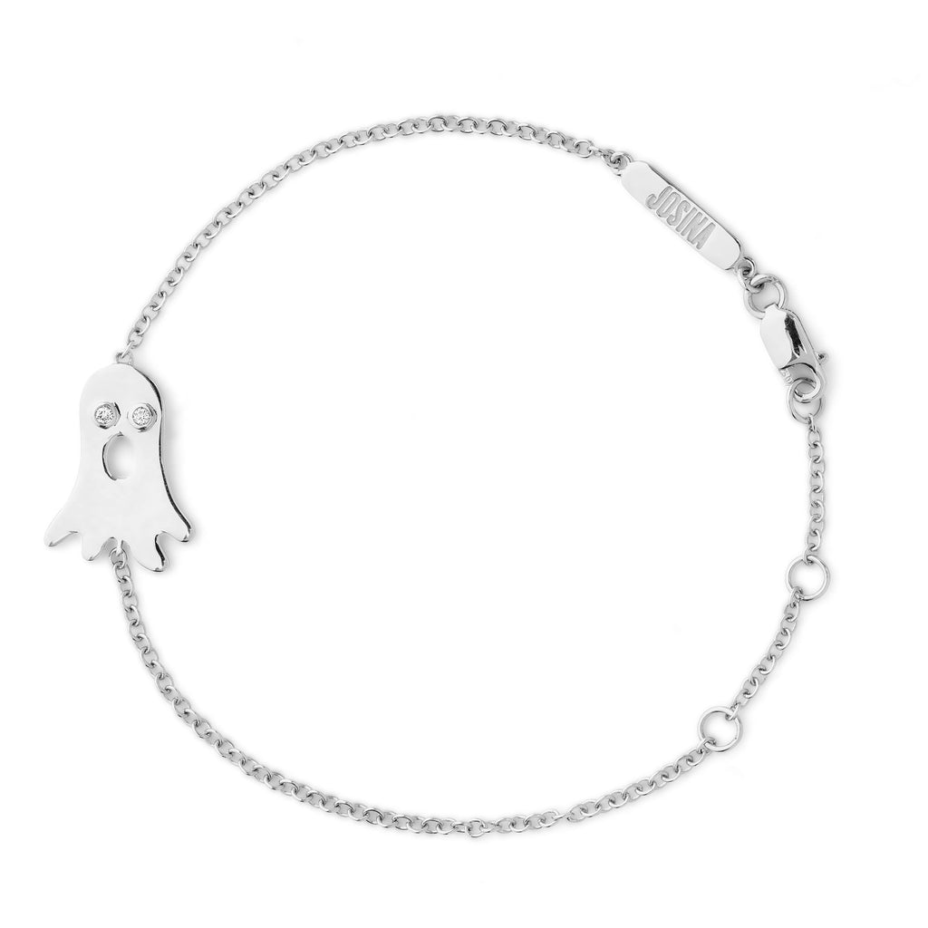 Boo 18K Weißgold-Armband I Vergoldet I Diamanten