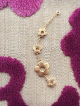 Flower Power 18K Gold Ear Jacket w. Diamonds