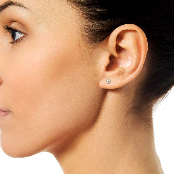 Flash 18K Rosegold Earrings w. Diamonds