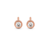 Flash 18K Rosegold Earrings w. Diamonds