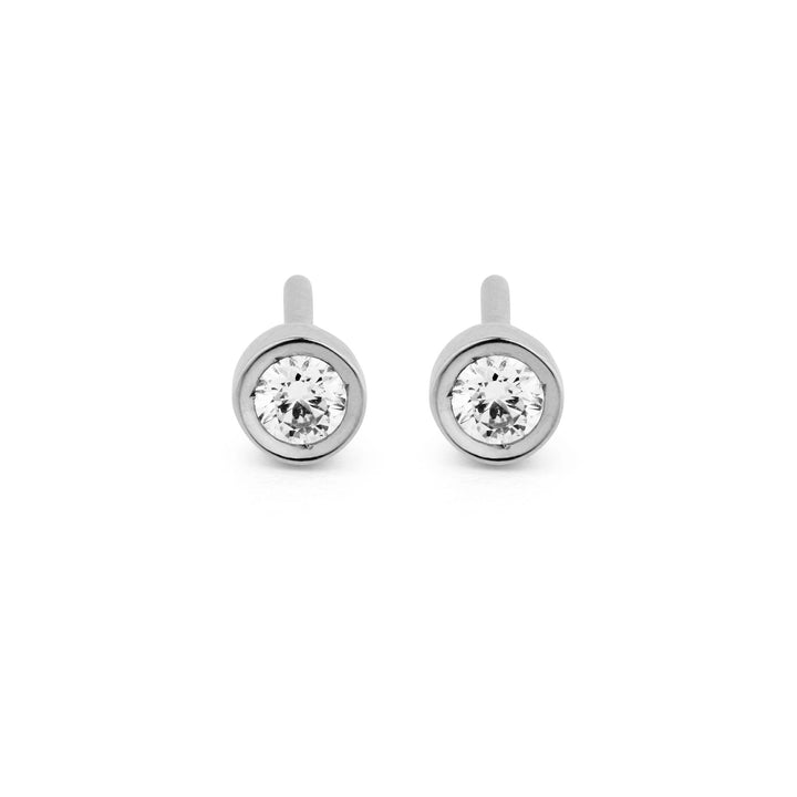 Flash 18K Whitegold Earrings w. Diamonds
