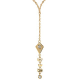 Kite 18K Gold Necklace w. Diamonds