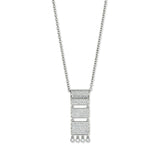 Carpet 18K Whitegold Pendant w. Diamonds