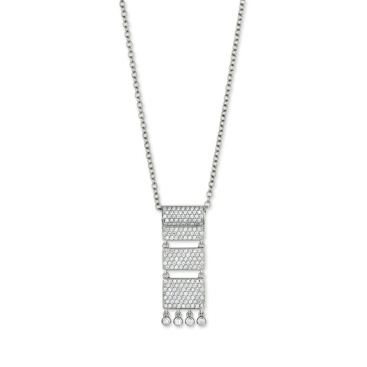 Carpet 18K Whitegold Pendant w. Diamonds