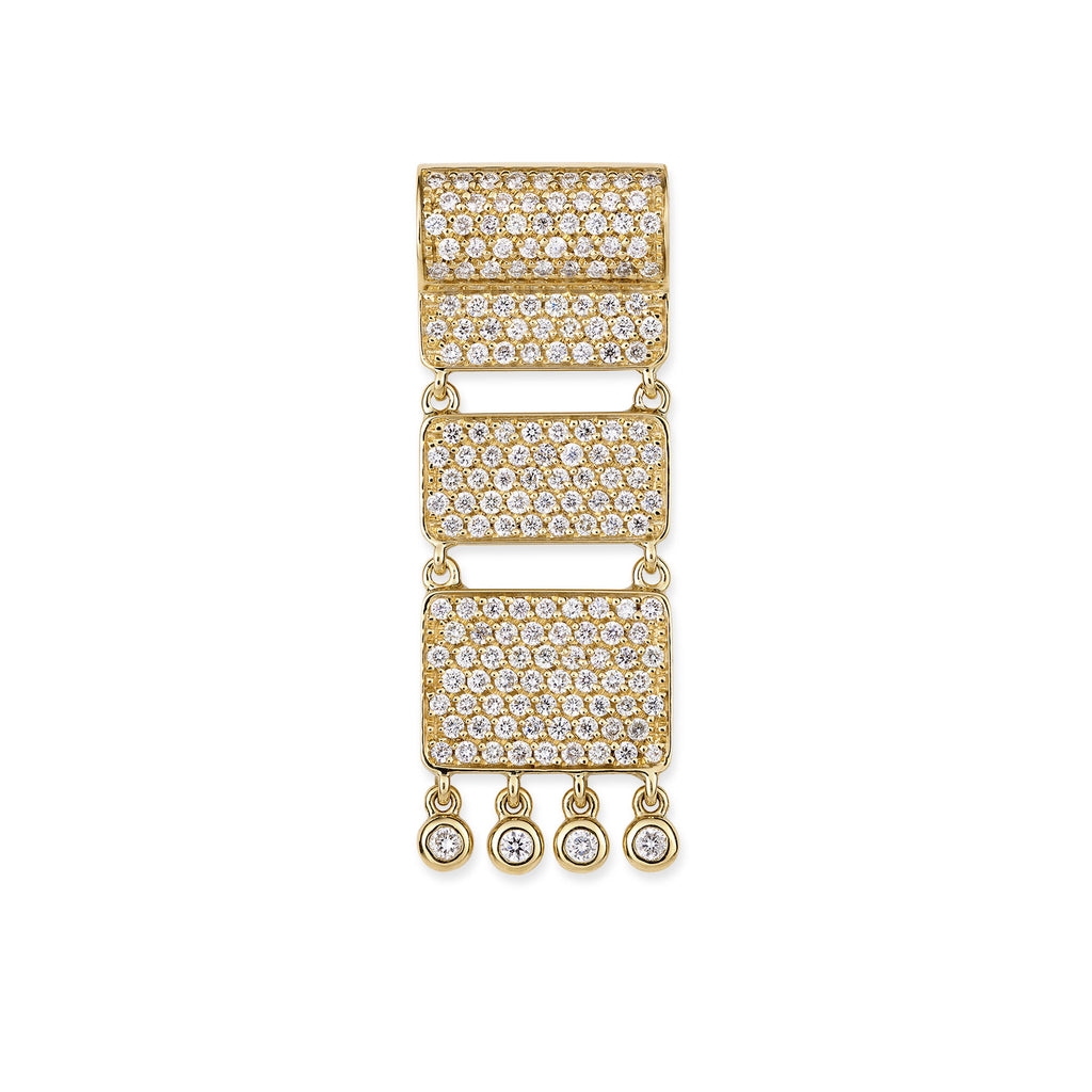 Carpet 18K Gold Pendant w. Diamonds