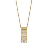 Carpet 18K Gold Pendant w. Diamonds
