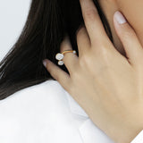 Galaxy 18K Gold Pendant w. Diamonds