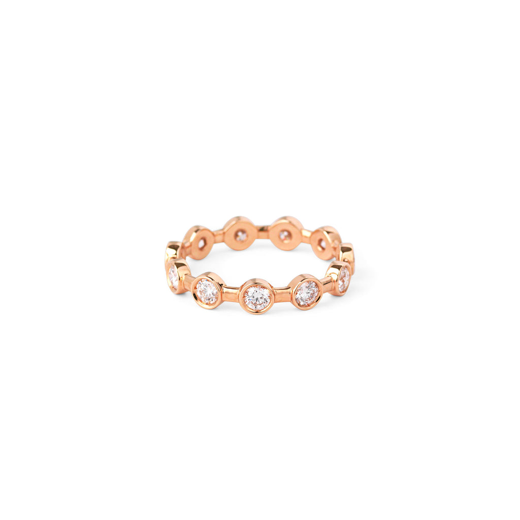 On the rocks 18K Rosegold Ring w. Diamonds