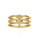 Sparkling Goldring aus 18K I Diamanten
