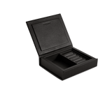 Black Surplus leatherJewellery Box, Small