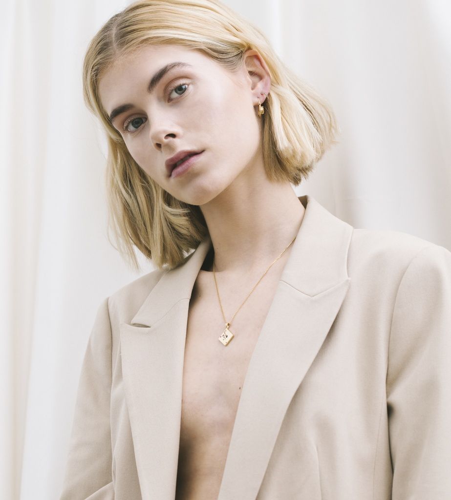 Josephine 18K Gold Necklace w. Sapphires, Tsavorites, Rubies & Amethysts