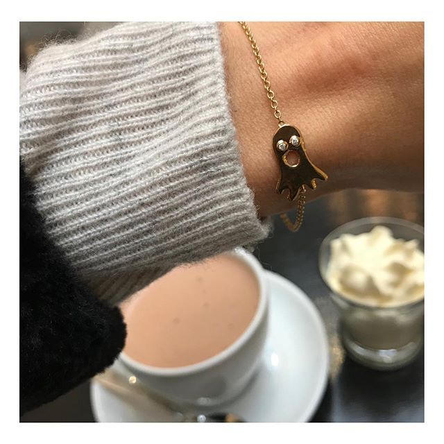 Boo 18K Weißgold-Armband I Vergoldet I Diamanten