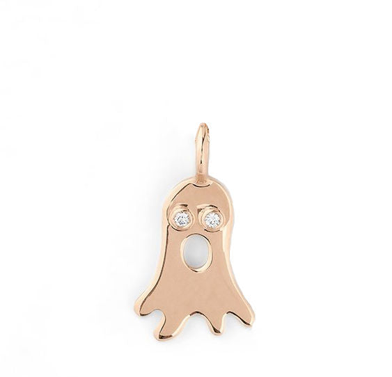 Boo 18K Rosegold Pendant w. Diamonds