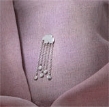 Rain Cloud 18K Whitegold Earrings w. Diamonds