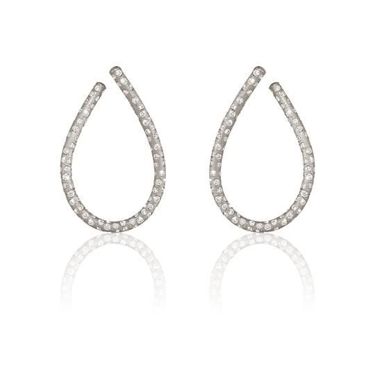 Medium Kharisma Supernova 18K Whitegold Earrings w. Diamonds