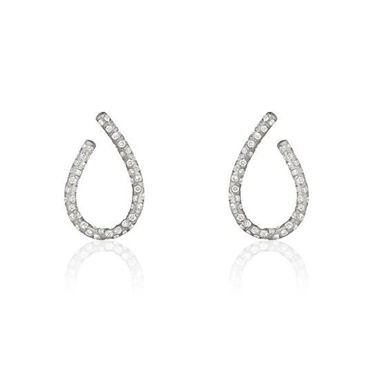 Small Kharisma Supernova 18K Whitegold Earrings w. Diamonds
