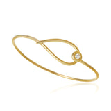 Kharisma 18K Gold Bangle w. Diamond
