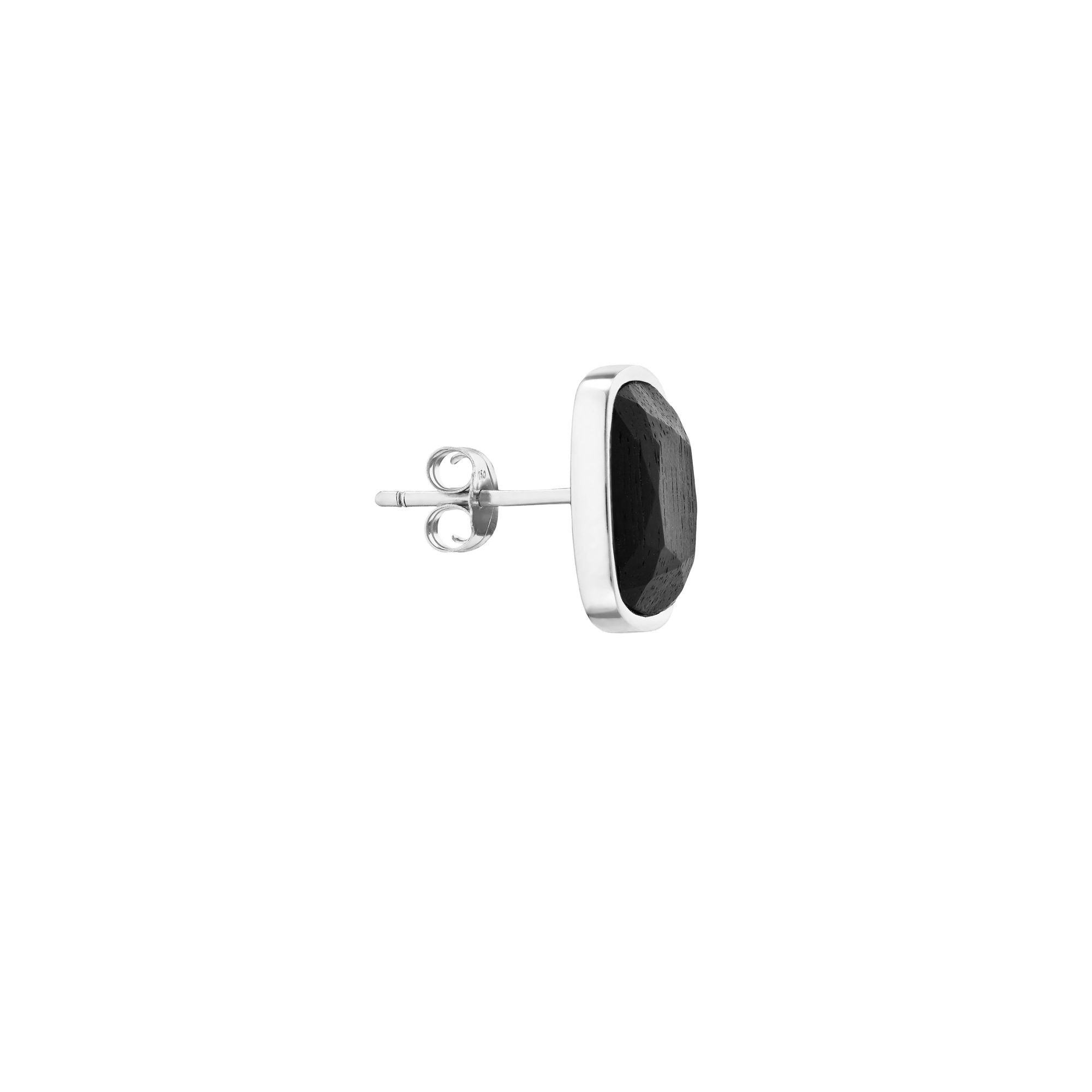 And I 18K Silver Stud w. Mpingo