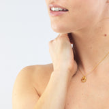 Kiki Gold Plated Necklace w. Sapphire