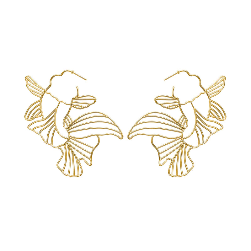 Koi Gold Plated Earrings
