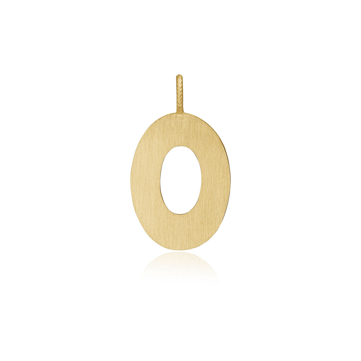 Letter O 18K Gold Pendant