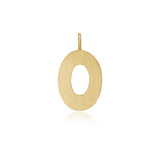 Letter O 18K Gold Pendant