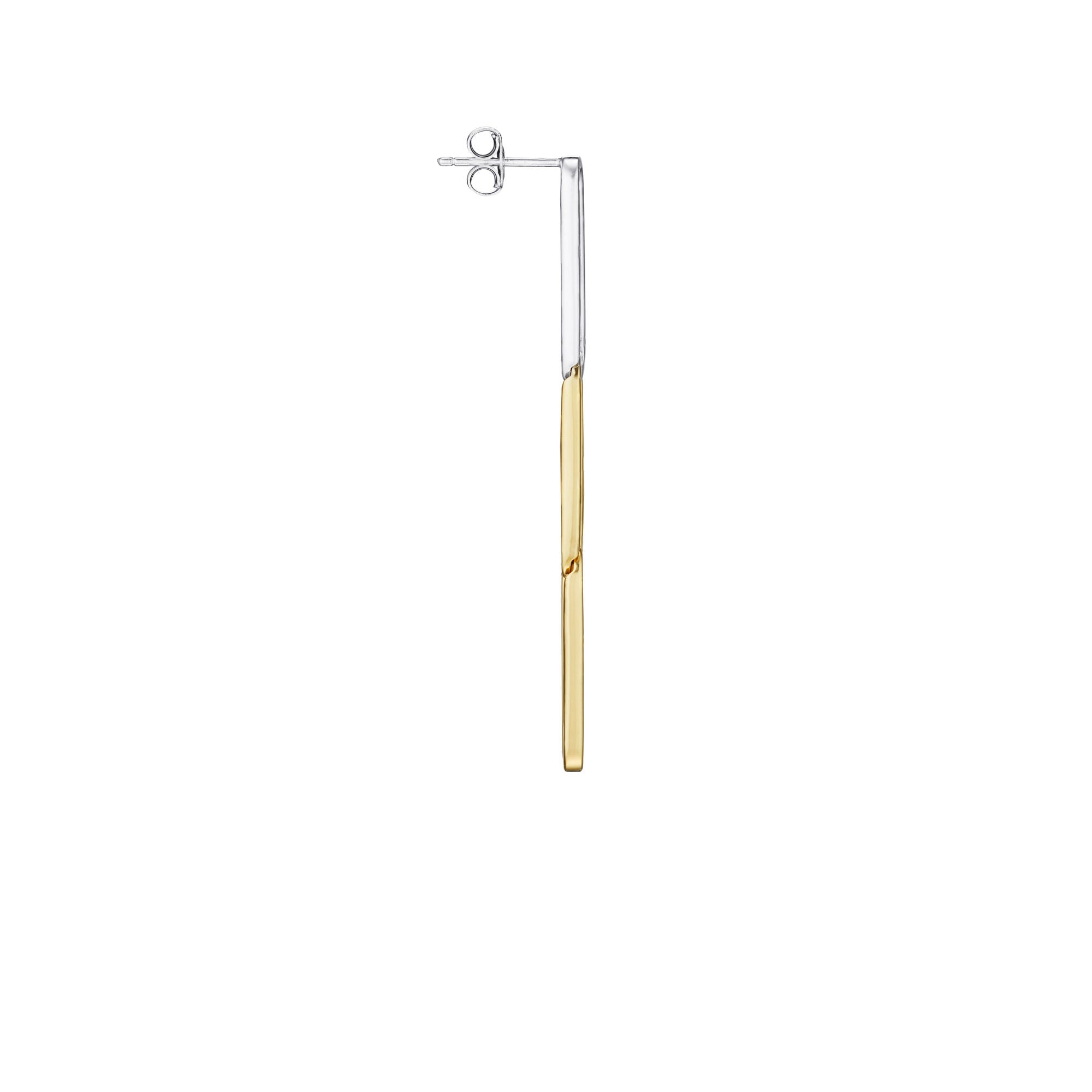 The sigh III 18K Gold & Silver Earring